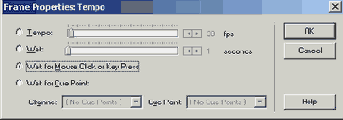   Wait for Mouse Click or Key Press