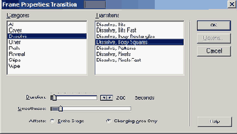   Frame Properties Transition