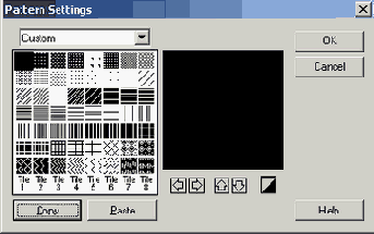   Pattern Settings   Paint