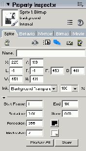 Sprite  Property Inspector